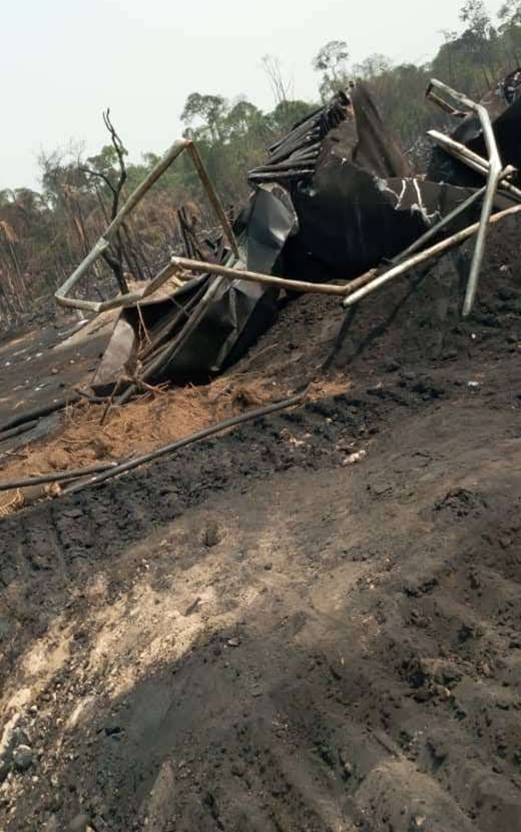 Demolition of Illegal Refinery at Agbara / Isoko-North, OML26/AMT/OPS/0249
