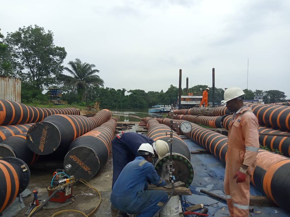 Pressure Testing & Coupling of Dredging Holes in Ogunu
